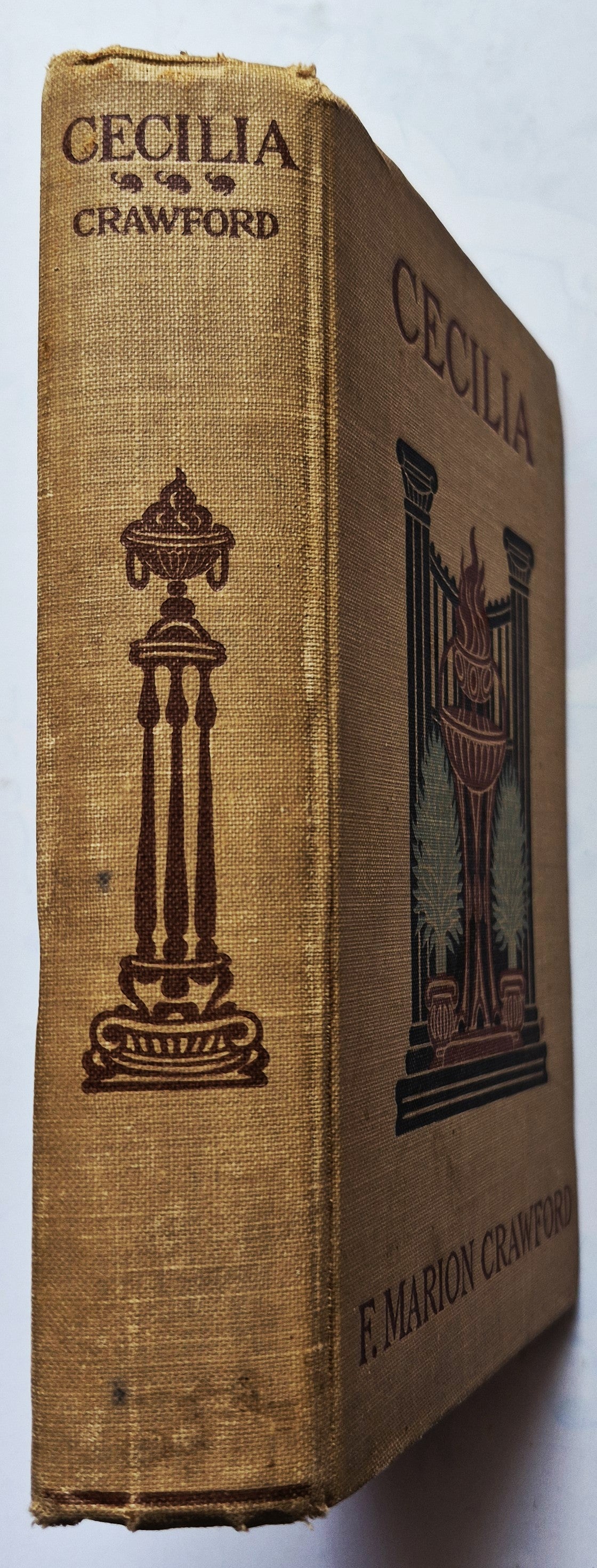 Cecilia by F. Marion Crawford (Good, 1904, HC, 421 pgs, The Macmillan Co.)