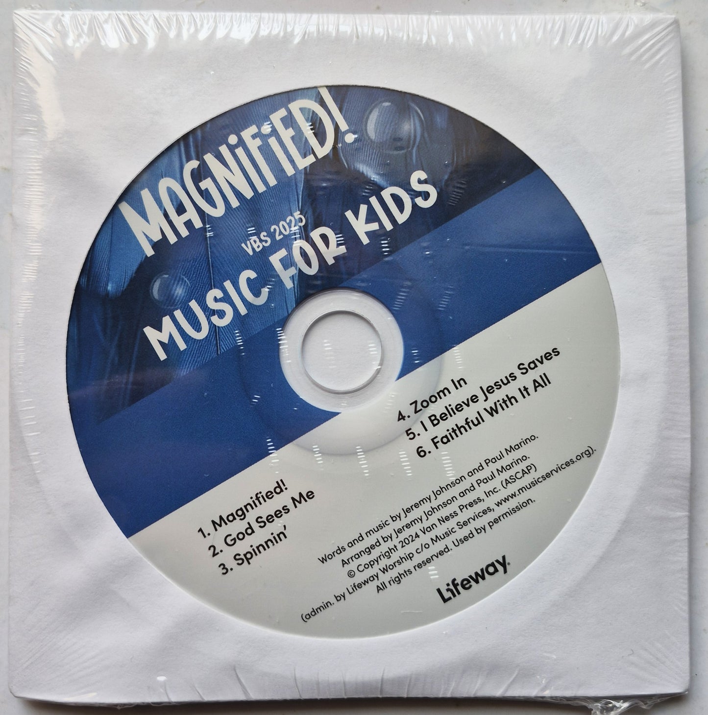 Lifeway VBS Magnified! Music for Kids 5 pack CD (2025, New)
