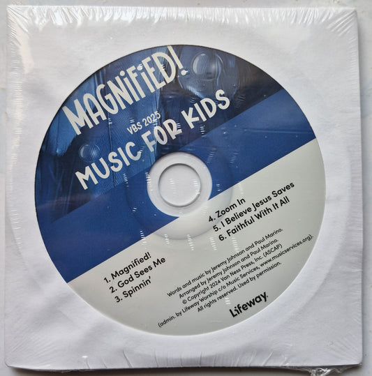 Lifeway VBS Magnified! Music for Kids 5 pack CD (2025, New)