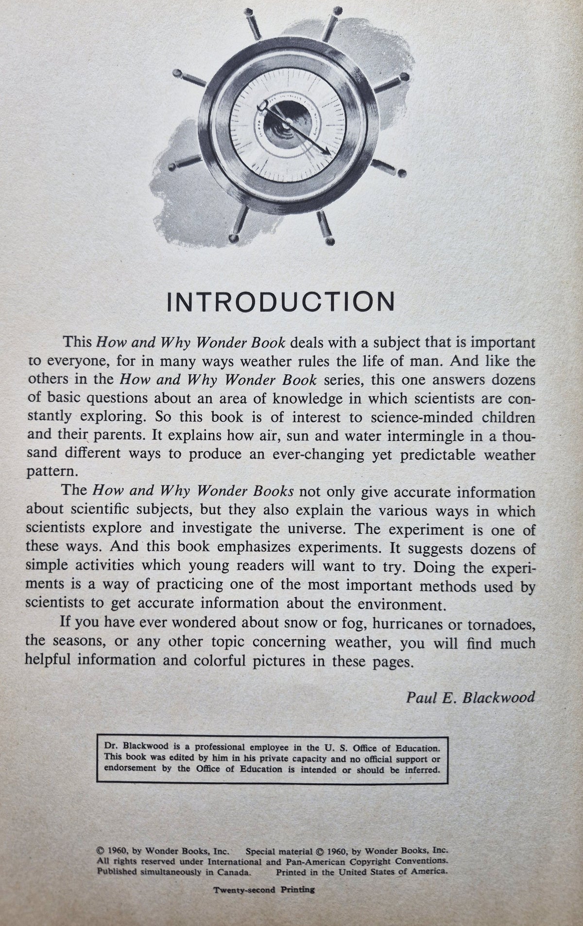 The How and Why Wonder Book of Weather by George Bonsall; George Pay (Good, 1960, Pbk, 48 pgs, Wonder Books)