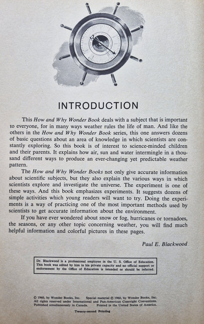 The How and Why Wonder Book of Weather by George Bonsall; George Pay (Good, 1960, Pbk, 48 pgs, Wonder Books)