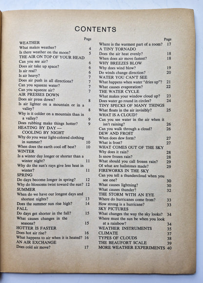 The How and Why Wonder Book of Weather by George Bonsall; George Pay (Good, 1960, Pbk, 48 pgs, Wonder Books)