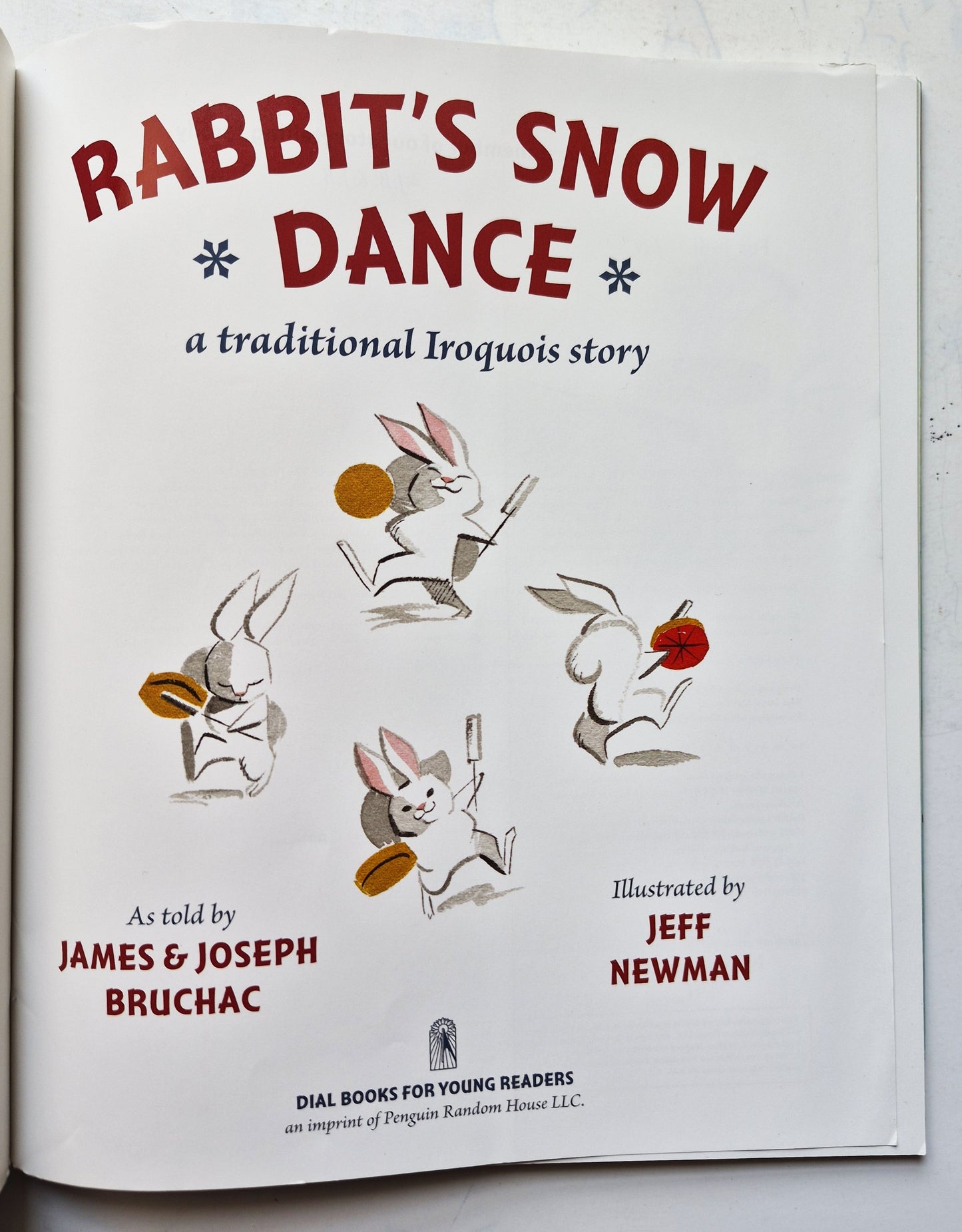 Rabbit's Snow Dance by James & Joseph Bruchac (Very good, 2012, Pbk, 32 pgs, Dial Books)