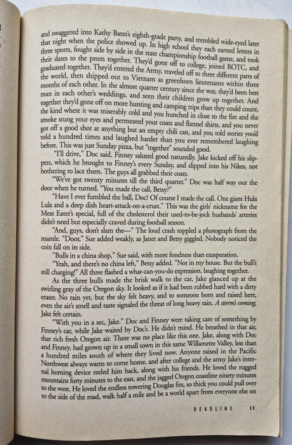 Deadline by Randy Alcorn (Ollie Chandler #1, Good, 1994, Pbk, 427 pgs, Multnomah)