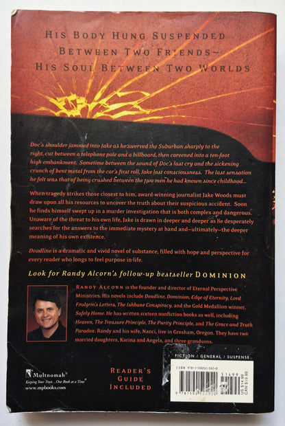 Deadline by Randy Alcorn (Ollie Chandler #1, Good, 1994, Pbk, 427 pgs, Multnomah)