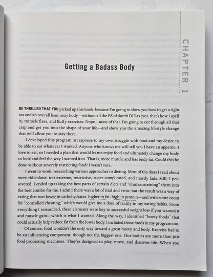 The Badass Body Diet by Christmas Abbott (Very good, 2015, Pbk, 328 pgs, William Morrow)