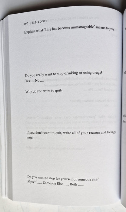 Loving Sobriety 2x2: Memoir/Guide/Workbook/Journal by R.J. Boots (Very Good, 2024, Pbk, 243 pgs)