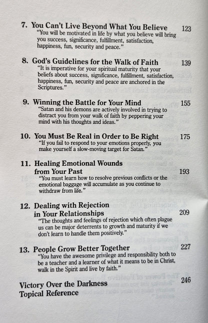 Victory Over the Darkness: Realizing the Power of Your Identity in Christ by Neil T. Anderson (Good, 1990, Pbk, 250 pgs, Regal Bks)