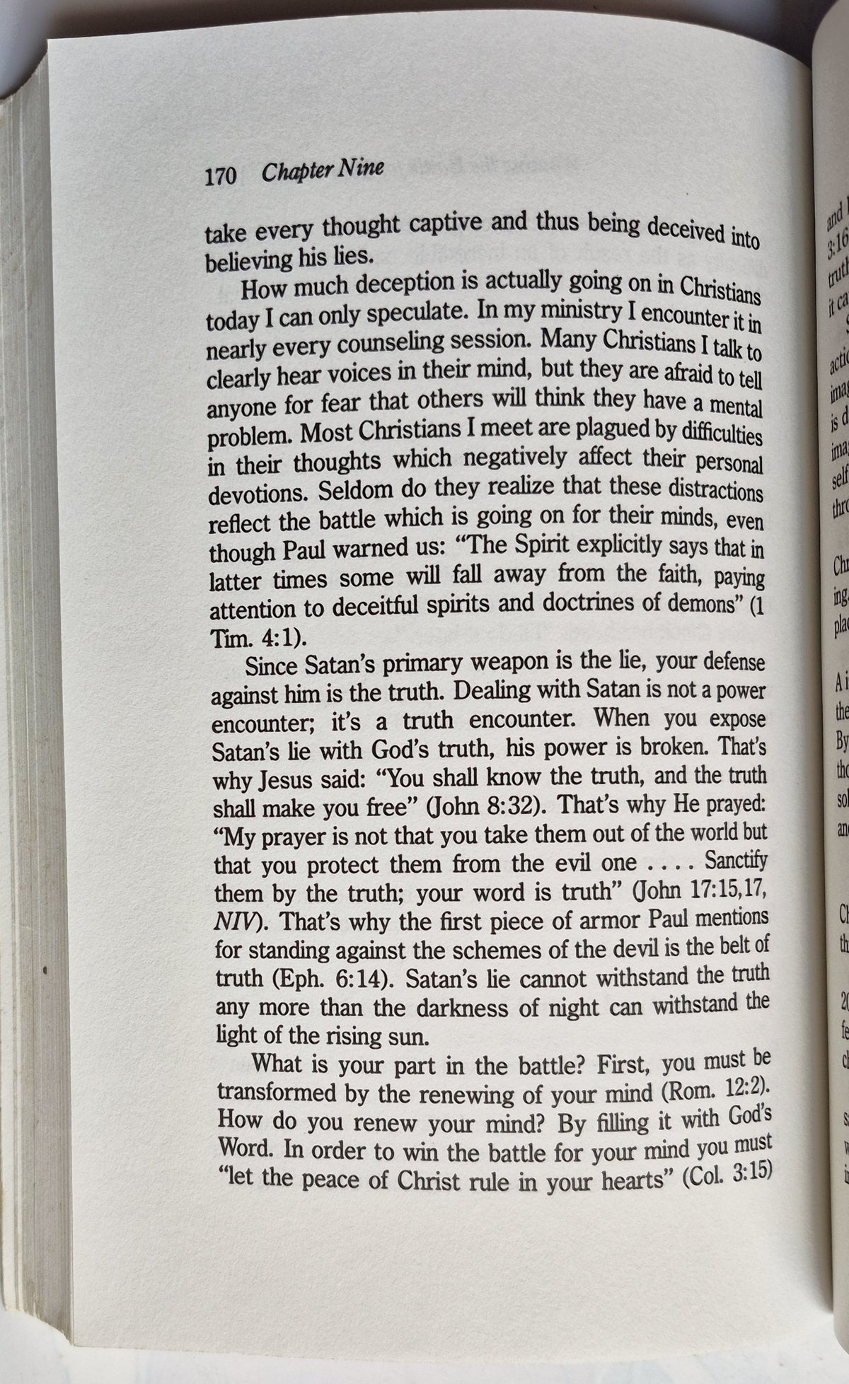 Victory Over the Darkness: Realizing the Power of Your Identity in Christ by Neil T. Anderson (Good, 1990, Pbk, 250 pgs, Regal Bks)