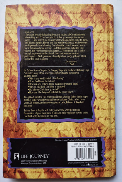 Letters from a Skeptic by Gregory A. Boyd; Edward K. Boyd (Acceptable, 1994, HC, 190 pgs, Life Journey)