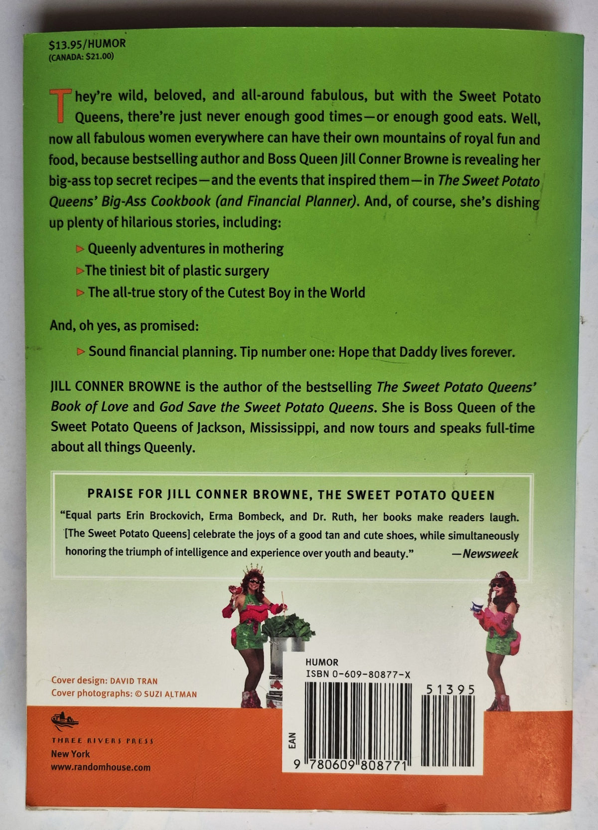 The Sweet Potato Queens' Big Ass Cookbook (and Financial Planner) by Jill Conner Browne (Very good, 2003, Pbk, 267 pgs, Three Rivers Press)