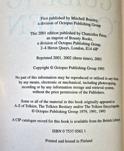 A Guide to Tolkien by David Day (Very Good, 2003, Pbk, 272 pgs, Chancellor Press)