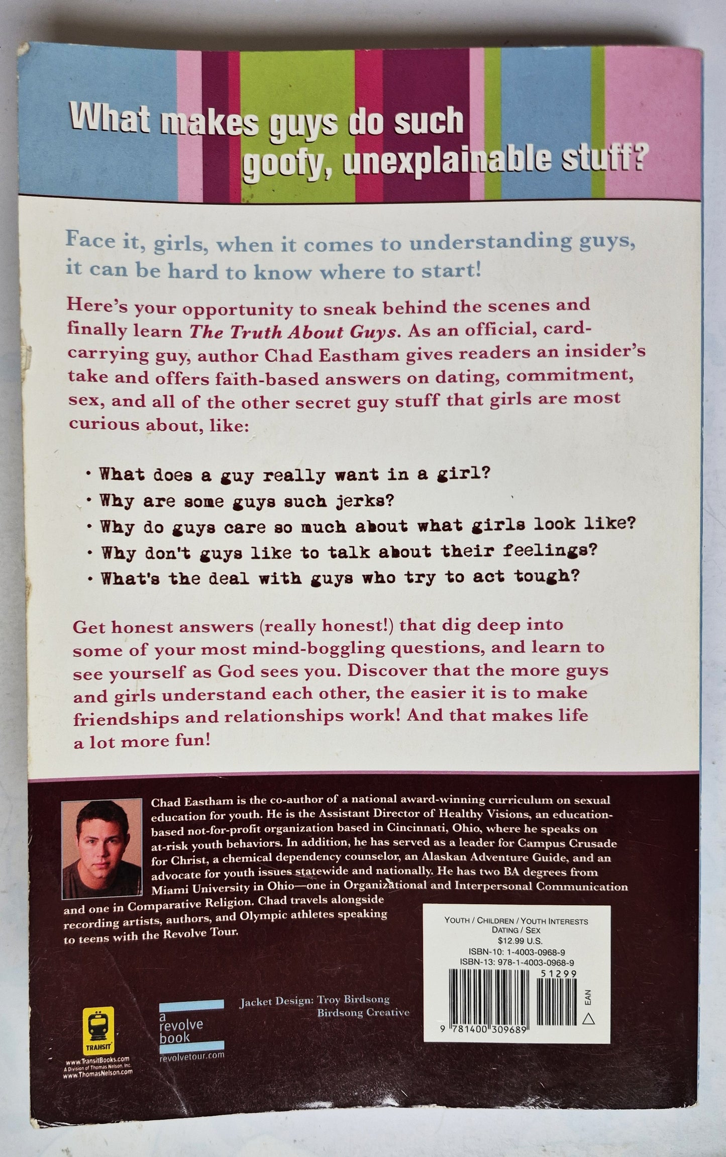 The Truth About Guys by Chad Eastham (Very Good, 2006, Pbk, 224 pgs, Transit Books)