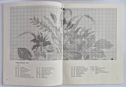 Roses Charted Designs by Lindberg Press (Very Good, 1987, Pbk, 48 pgs, Dover Pub.)