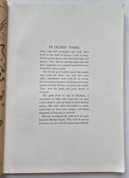 D'Aulaire's Book of Greek Myths by Ingri & Edgar D'Aulaire (Good, 1980, Pbk, 192 pgs, Bantam Doubleday Dell)