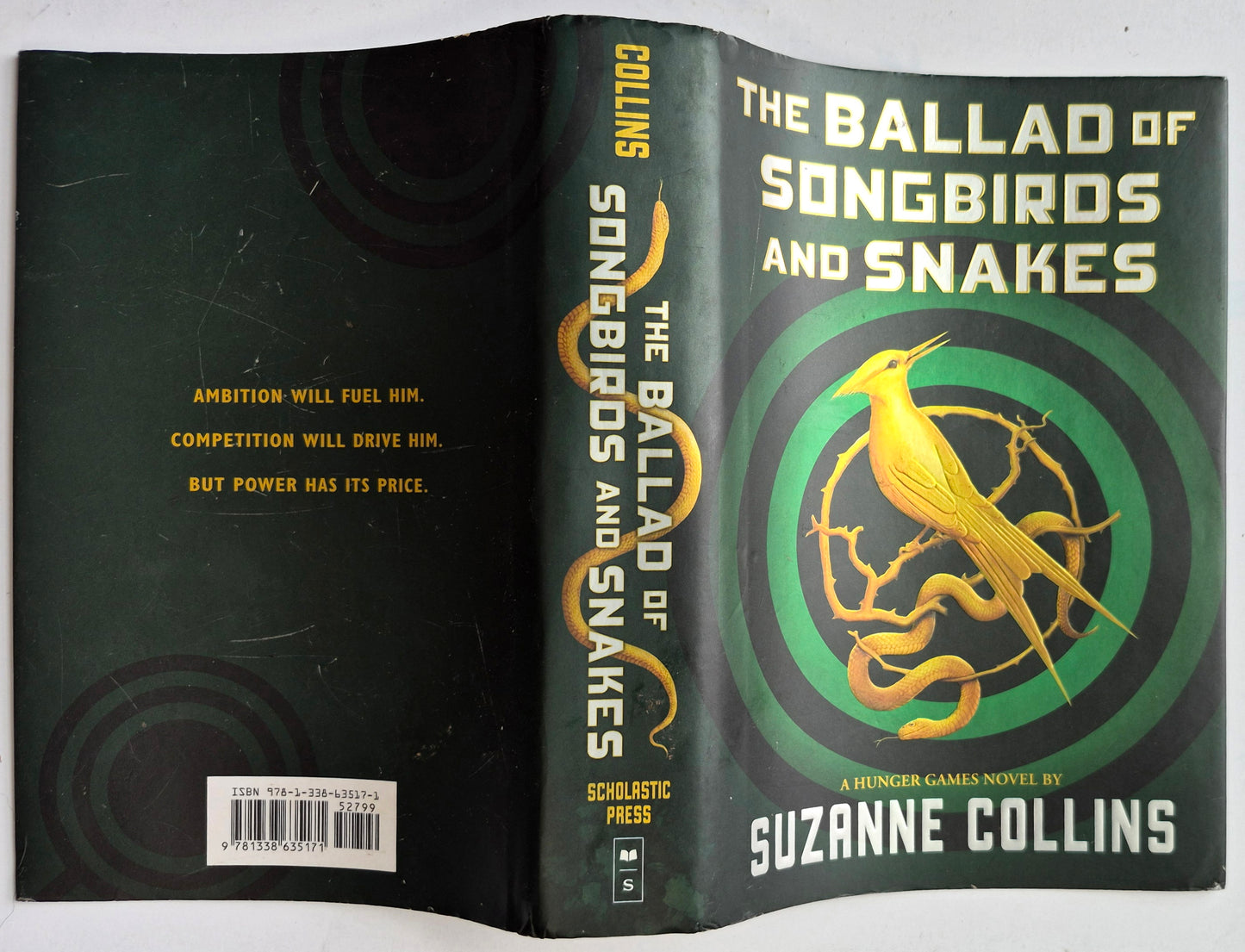 The Ballad of Songbirds and Snakes by Suzanne Collins DUST JACKET ONLY (Very Good condition)
