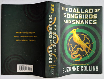 The Ballad of Songbirds and Snakes by Suzanne Collins DUST JACKET ONLY (Very Good condition)