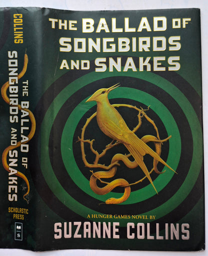 The Ballad of Songbirds and Snakes by Suzanne Collins DUST JACKET ONLY (Very Good condition)