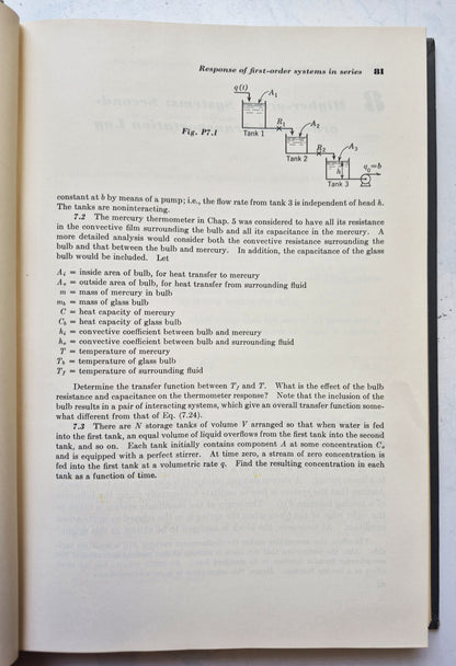 Chemical Engineering Series: Process Systems Analysis and Control by Donald R. Coughanowr; Lowell B. Koppel (Good, 1965, HC, 491 pgs, McGraw-Hill Inc. First Edition)