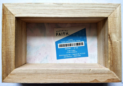 Love This Life Floral Wall shelf Sign by Renewing Faith (New, 2020, 5.88 x 3.88 inch, Canvas & Wood)