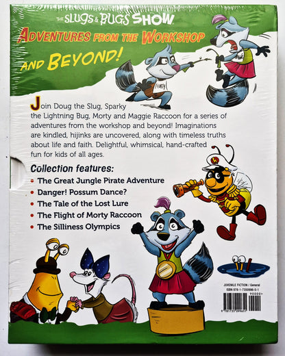 The Slugs & Bugs Show: Adventures from the Workshop and Beyond! 5-Book Collection (New, 2020, HC, 32 pgs each, Brentwood Studios)