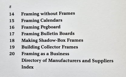 Home Book of Picture Framing by Kenn Oberrecht (Very good, 1988, Pbk, 272 pgs, Stackpole Books)