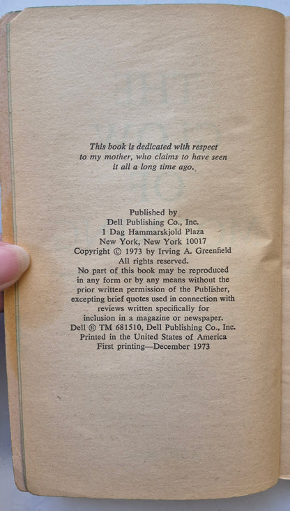 The Glow of Morning by Irving A. Greenfield (Good, 1973, Pbk, 363 pgs, Dell Books)