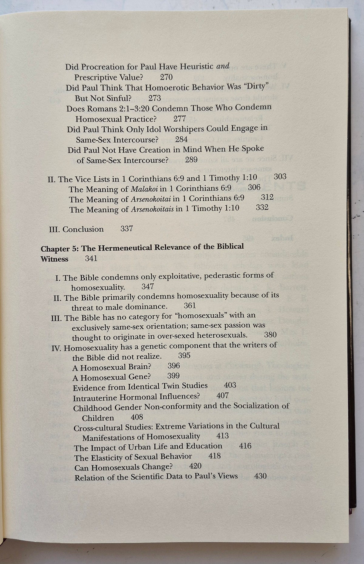 The Bible and Homosexual Practice Texts and Hermeneutics by Robert A. J. Gagnon (Very good, 2001, HC, 520 pgs, Abingdon Press)