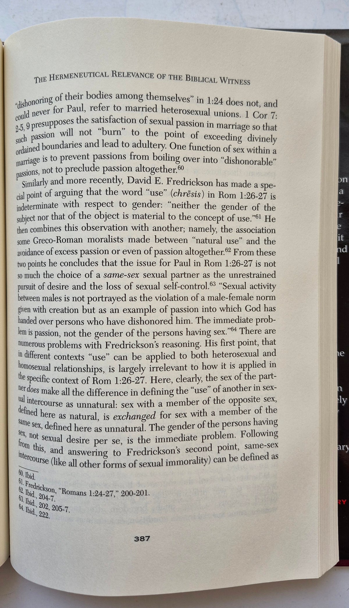 The Bible and Homosexual Practice Texts and Hermeneutics by Robert A. J. Gagnon (Very good, 2001, HC, 520 pgs, Abingdon Press)