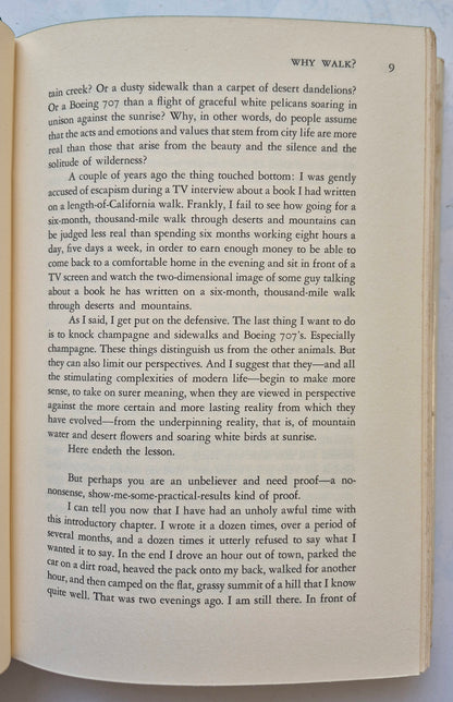 The Complete Walker: The Joys and Techniques of Hiking and Backpacking by Colin Fletcher (Good, 1971, HC, 366 pgs, Alfred A. Knopf)