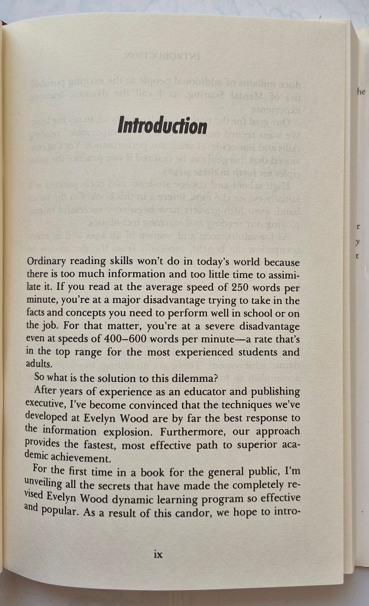 The Evelyn Wood Seven-Day Speed Reading and Learning Program by Stanley D. Frank (Very good, 1990, HC, 212 pgs, Barnes & Noble)