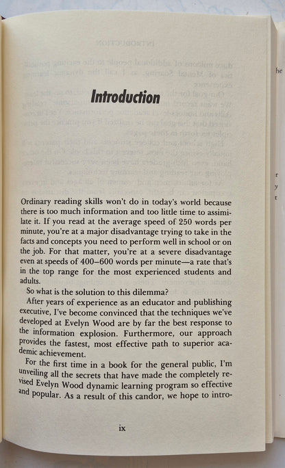 The Evelyn Wood Seven-Day Speed Reading and Learning Program by Stanley D. Frank (Very good, 1990, HC, 212 pgs, Barnes & Noble)