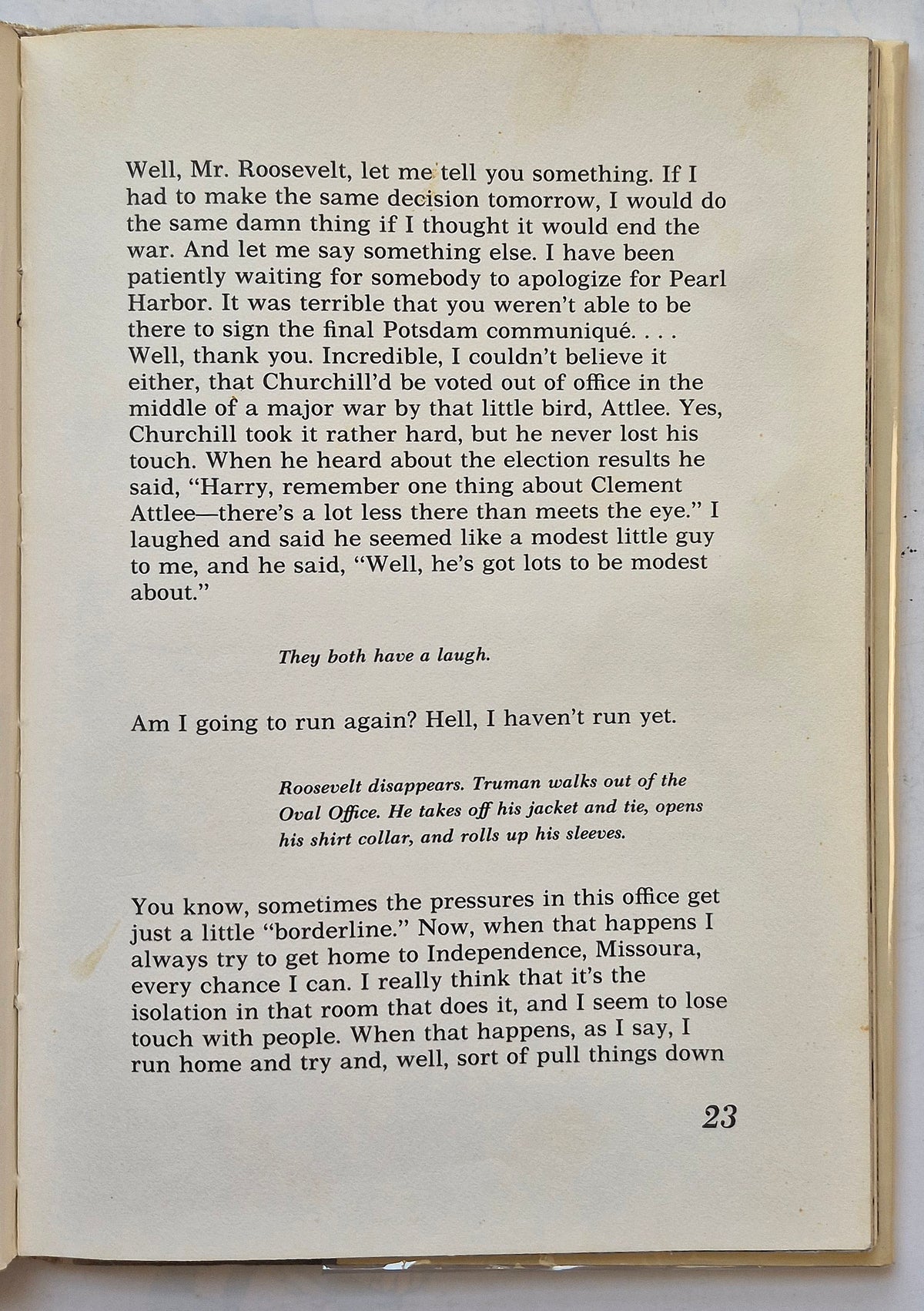 "Give 'em Hell Harry! Reminiscences by Samuel Gallu (Good, 1975, HC, 83 pgs, The Viking Press)