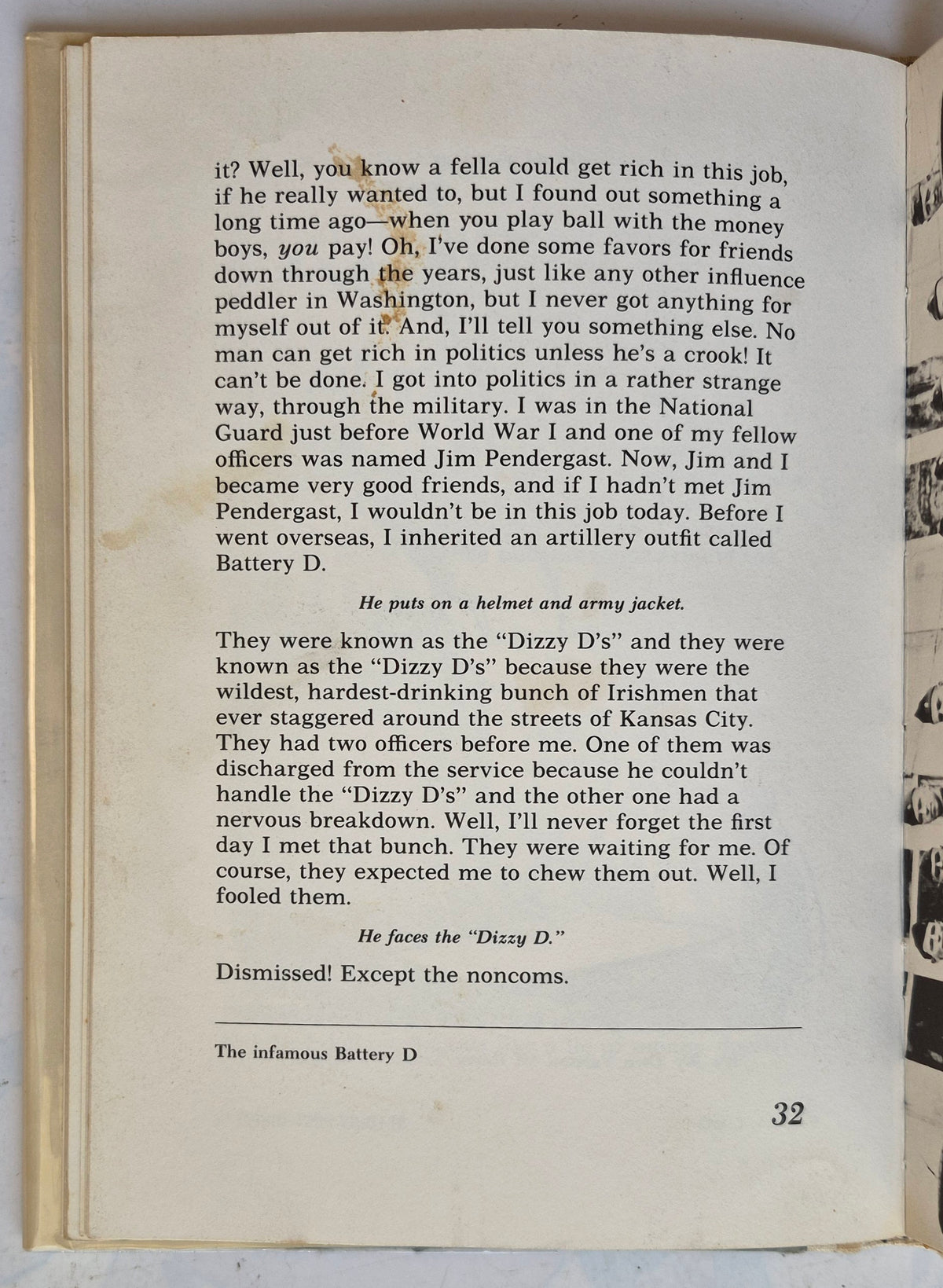 "Give 'em Hell Harry! Reminiscences by Samuel Gallu (Good, 1975, HC, 83 pgs, The Viking Press)