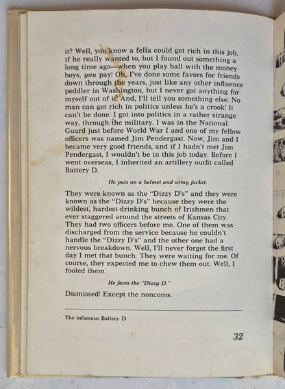 "Give 'em Hell Harry! Reminiscences by Samuel Gallu (Good, 1975, HC, 83 pgs, The Viking Press)