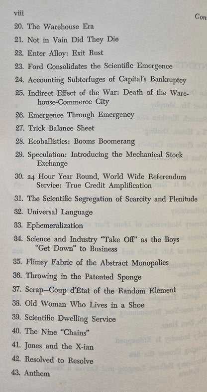 Nine Chains to the Moon by R. Buckminster Fuller (Good, 1971, Pbk, 346 pgs, Anchor Books)