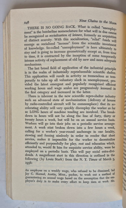 Nine Chains to the Moon by R. Buckminster Fuller (Good, 1971, Pbk, 346 pgs, Anchor Books)