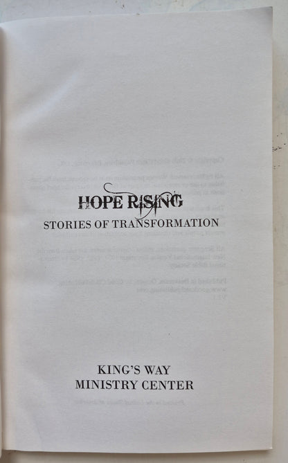 Hope Rising: Stories of Transformation by Jack Aiken (Very good, 2008, Pbk, 191 pgs, Good Catch Pub.)