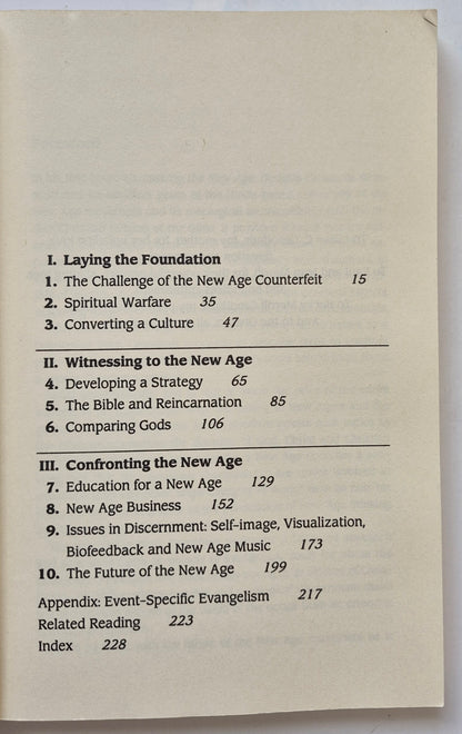 Confronting the New Age: How to Resist a Growing Religious Movement by Douglas Groothuis (Good, 1988, Pbk, 230 pgs, InterVarsity Press)