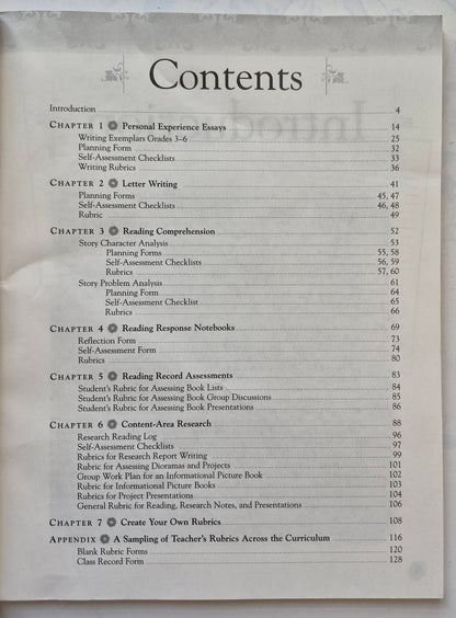 40 Rubrics & Checklists to Assess Reading and Writing by Adele Fiderer (Very Good, 1999, Pbk, 128 pgs, Scholastic)