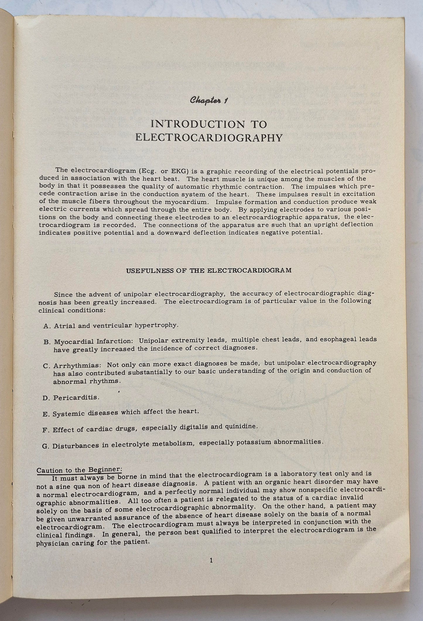 Principles of Clinical Electrocardiography by Mervin J. Goldman (Good, 1964, Pbk, 380 pgs, Lange Medical Pub.)