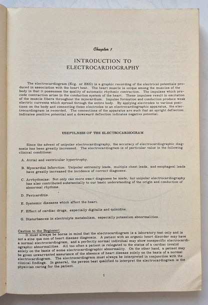 Principles of Clinical Electrocardiography by Mervin J. Goldman (Good, 1964, Pbk, 380 pgs, Lange Medical Pub.)