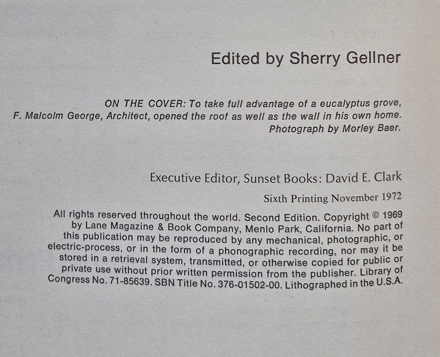 Sunset Ideas for Remodeling Your Home editor Sherry Gellner (Good, 1972, Pbk, 128 pgs, Lane Magazine & Book Co.)