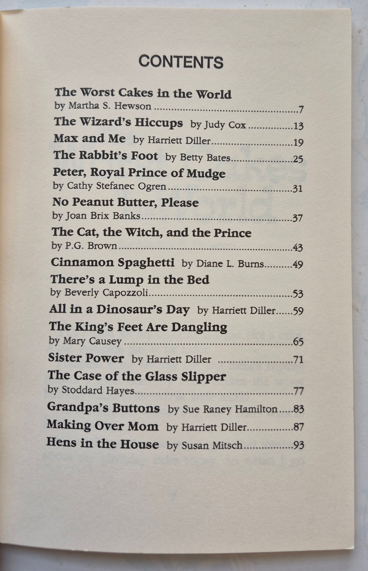 Humorous Stories from Highlights for Children: The Worst Cakes in the World (Very good, 1995, Pbk, 96 pgs)