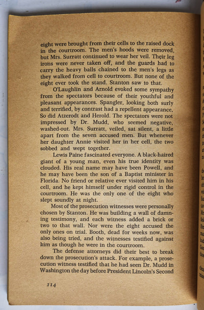 The Death of Lincoln: A Picture History of the Assassination by Leroy Hayman (Good, 1968, Pbk, 127 pgs, Scholastic)