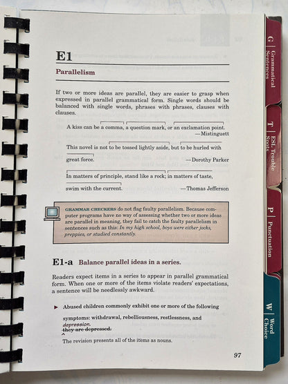 A Writer's Reference Fourth Edition by Diana Hacker (Very Good, 1999, Pbk, Bedford/St. Martin's)
