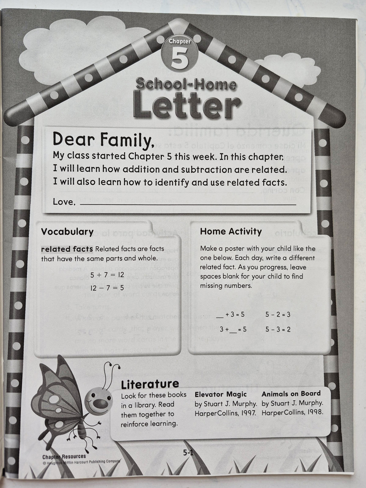 Go Math! Chapter Resources Chapter 5 Addition and Subtraction Relationships (Very good, Pbk, Houghton Mifflin Harcourt)