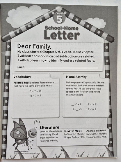 Go Math! Chapter Resources Chapter 5 Addition and Subtraction Relationships (Very good, Pbk, Houghton Mifflin Harcourt)