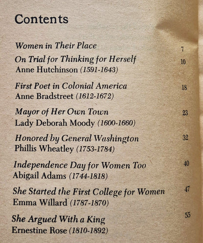 They Led the Way: 14 American Women by Johanna Johnston (Good, 1973, Pbk, 126 pgs, Scholastic)
