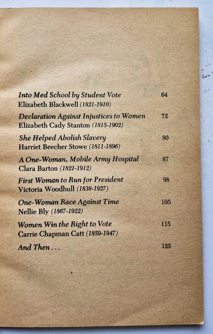 They Led the Way: 14 American Women by Johanna Johnston (Good, 1973, Pbk, 126 pgs, Scholastic)